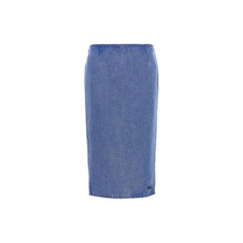 MARNI Denim Long Skirts Women's Blue