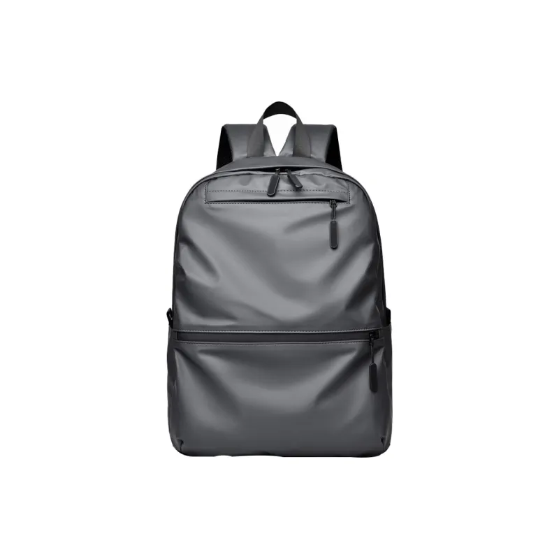 CMLZIUA Wear Resistant Material Backpack Unisex Dark Gray/Classic Black/Fashion Blue-0