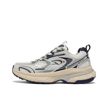 QIAODAN Kaiyuan 2K Coverage Rebound Wear-Resistant Lightweight Slip-Resistant Low-Top Casual Shoes Men's White Gray