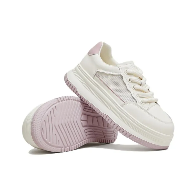 TATA Skateboard Shoes Women's Low Top Solid Color-9
