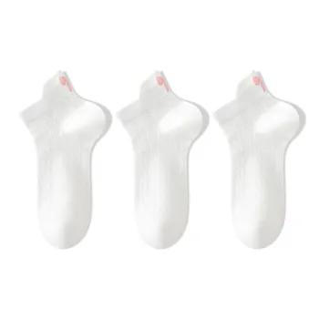 Moremoli Ankle Socks Women's 3 Pack White