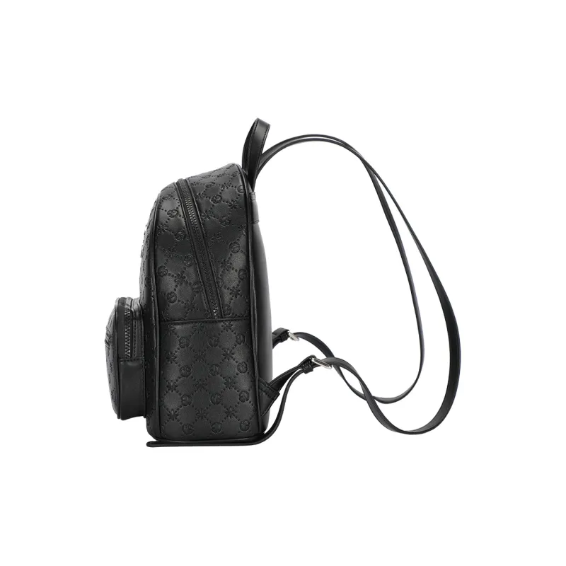 MESUCA Synthetic Leather Backpack Regular Women's Black-2
