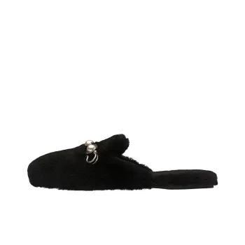 MIU MIU Wrap toe Slippers Women's Black