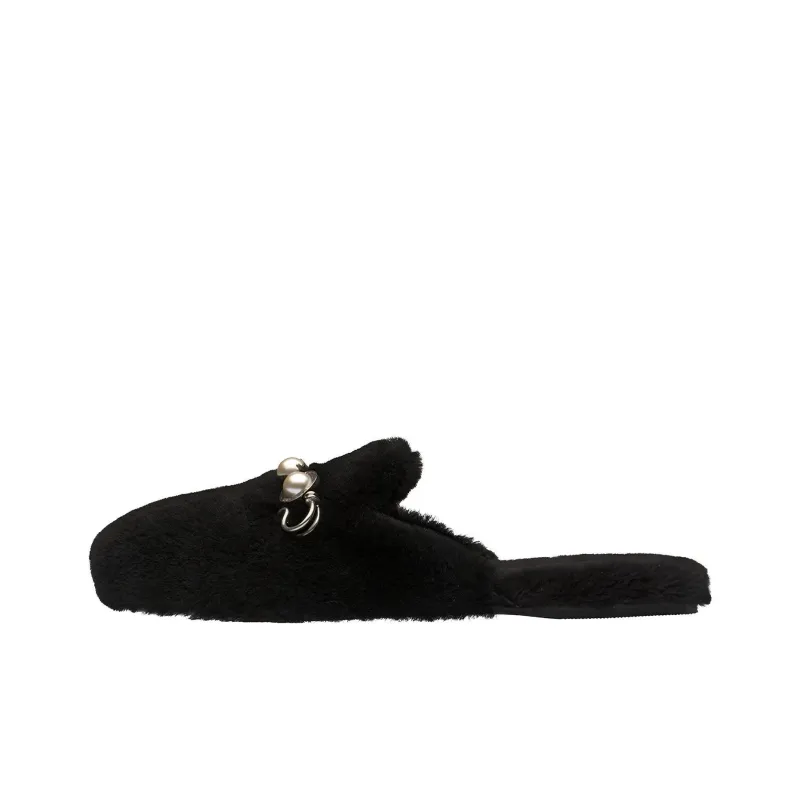 MIU MIU Wrap toe Slippers Women's Black-0