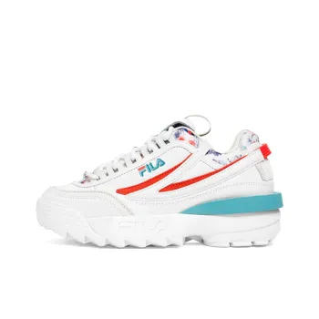 FILA Disruptor 2 Cushioning Low-Top Running Shoes Women's White Orange Blue