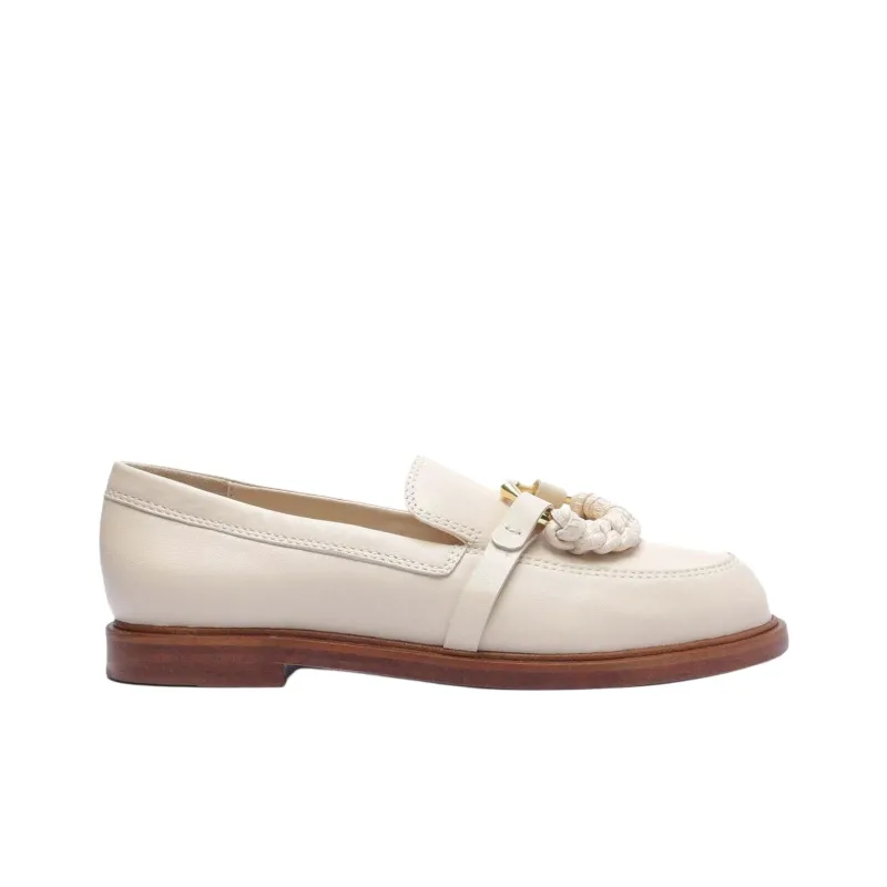 Schutz Rhino Loafers Women's Cream White-1