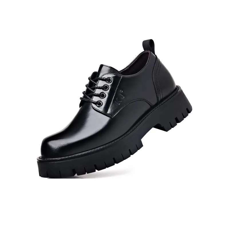 KJ Dress Shoes Men Low Top Black-7