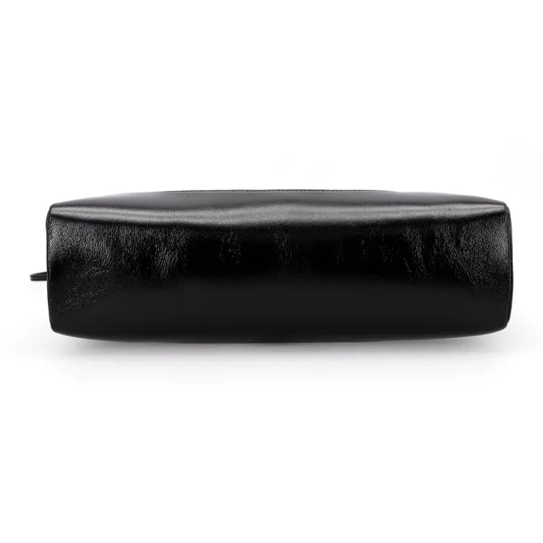 CHANEL Bright Lambskin Crossbody One Shoulder Handbag Trumpets Women's Black-4