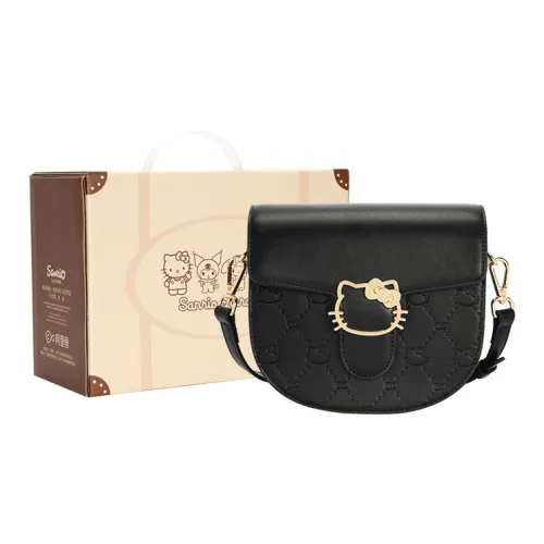 Sanrio Hello Kitty PU Shoulder Bag Crossbody Bag Regular Women's Black/White