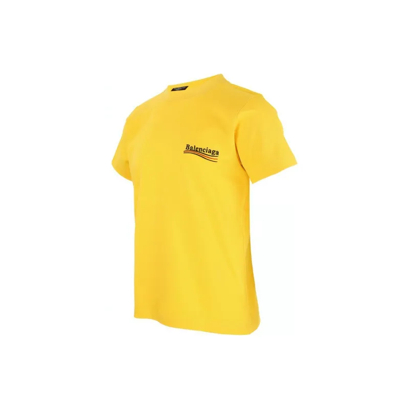 Balenciaga T Shirt Regular Fit Men's Yellow-3