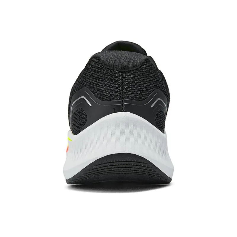 Skechers GO RUN Anti Slip Wear Resistant Low Top Training Shoes Men's Black White-3