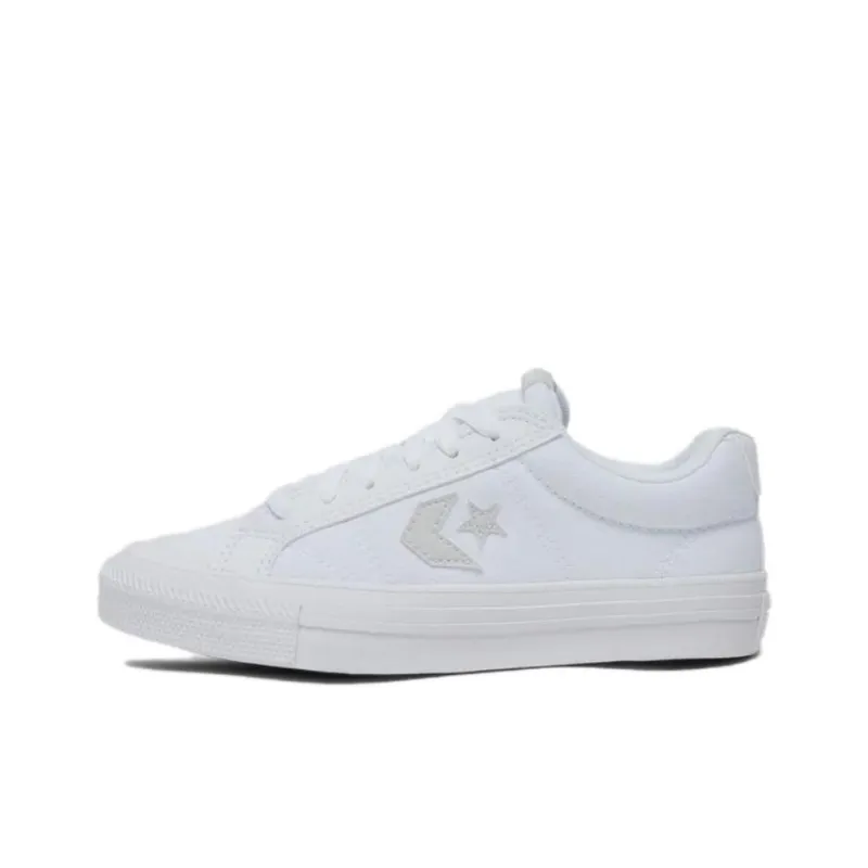 Converse Sport Casual Anti Slip And Wear Resistant Lightweight Low Top Skateboard Shoes Unisex White-0