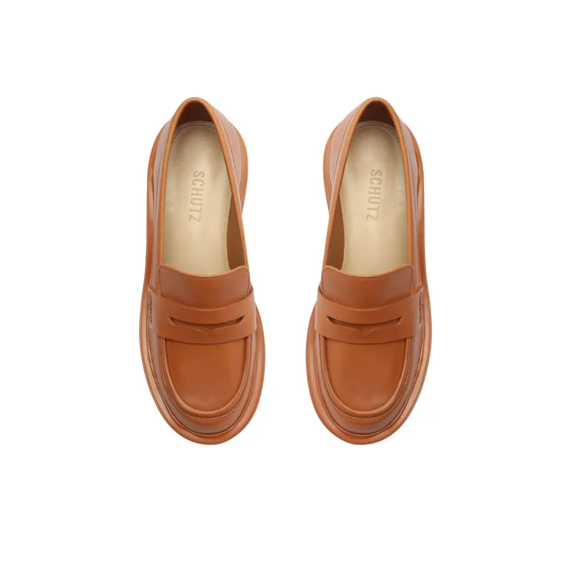 Schutz Viola Loafers 7.3cm Women's Orange-4
