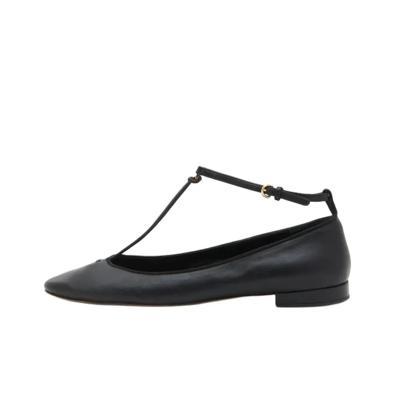 Ulla Johnson Louise Flat Casual Single Shoes Women's Black-0
