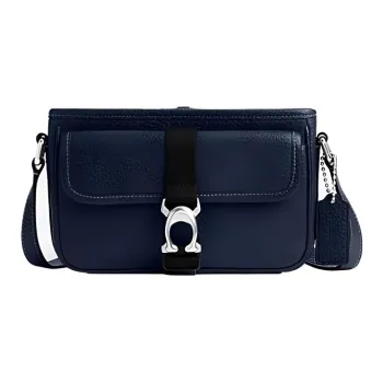 COACH BECK Cow Leather Envelope Bag, Shoulder Bag, Crossbody Bag Women's Dark Blue
