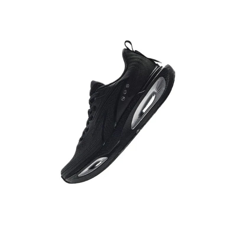 Anta Hole Cushioning, Wear Resistant Low Top Running Shoes Men's Black-1