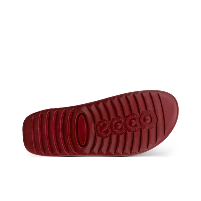 Ecco Slip Resistant Abrasion Resistant Slide Slippers Women's Red-4