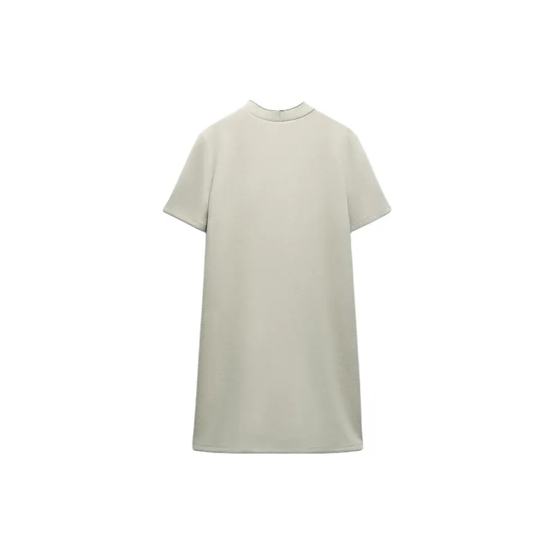 ZARA Short-Sleeved Dresses Women's Lake Green-1