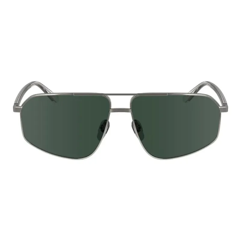 CALVIN KLEIN Metal Irregular Shape Sunglasses Men's Silver-1