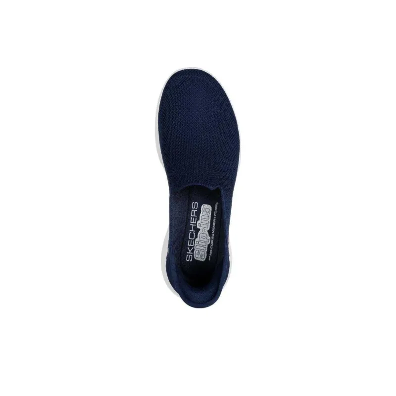 Skechers Hands Free Slip Ins Durable Breathable Low Top Casual Shoes Women's Blue White-2