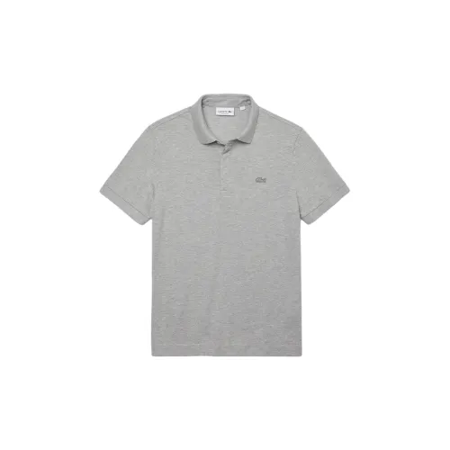 LACOSTE Polo Shirts Men Gray