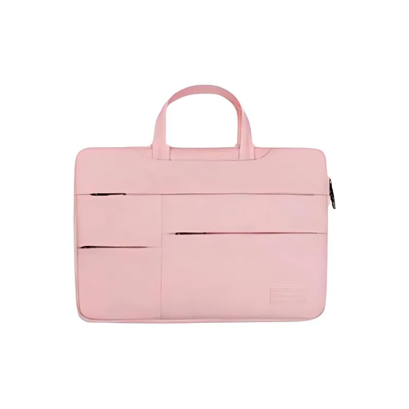 BRINCH Oxford Portable Laptop Bag Regular Unisex Black/Dark Gray/Light Gray/Pink-10