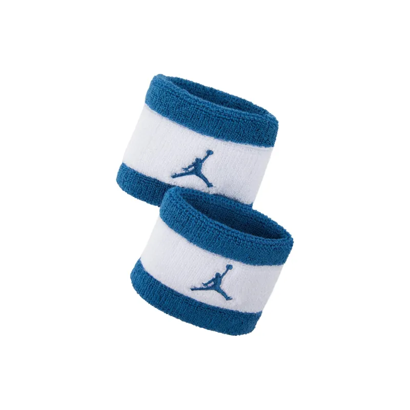 Jordan Wristbands Breathable Protective Blue White Unisex-0