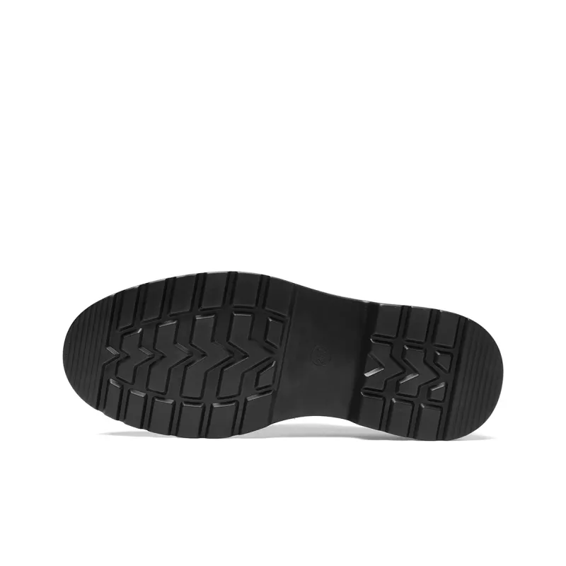 HLA Dress Shoes Men Low Top Black-4