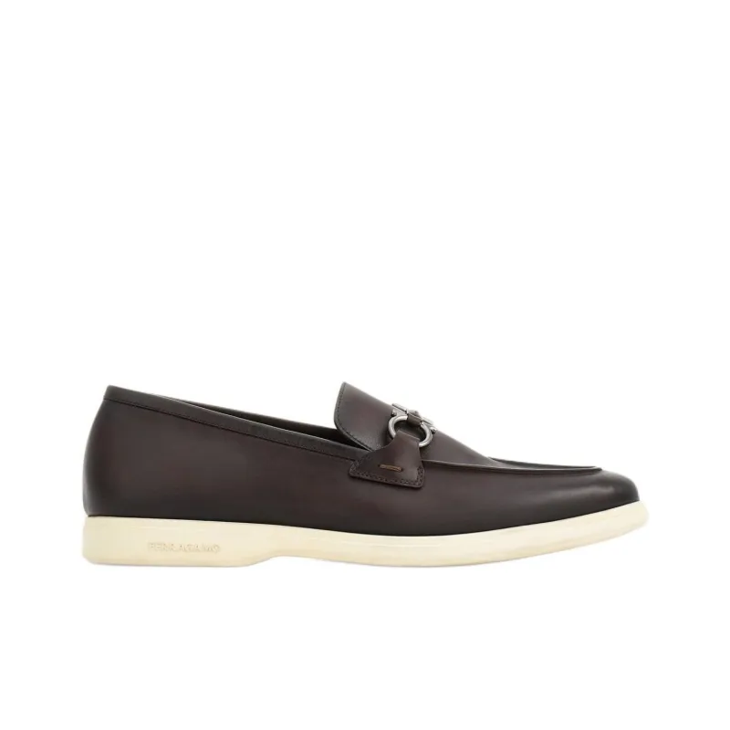 FERRAGAMO GANCINI Loafers Men's Brown-1