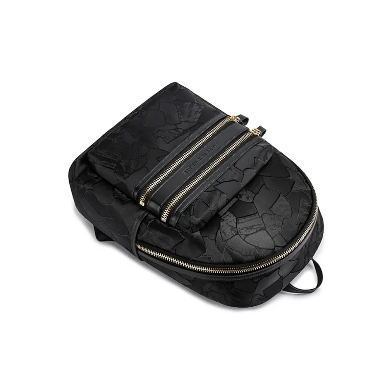 FAIRWHALE Oxford Backpack Men's Gem Black/Navy Blue/Maple Leaf Red-5