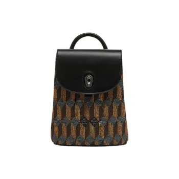 AU DEPART Reflective Jacquard Backpack Small Size Women's Orange