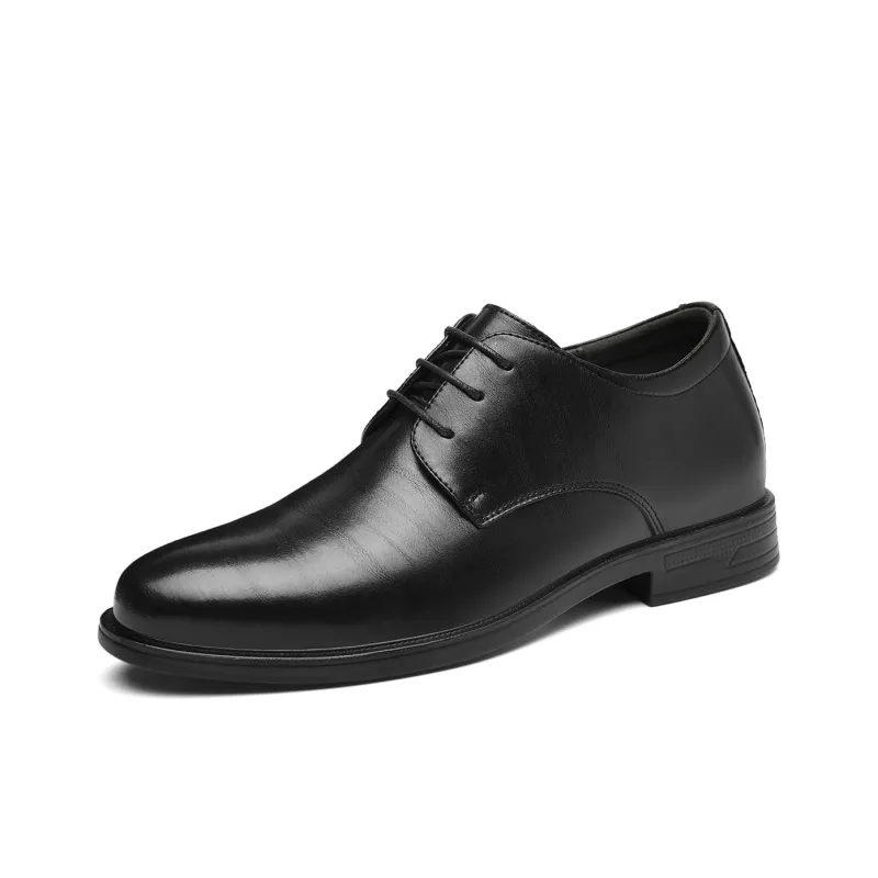 HLA Dress Shoes Men Low Top Black-65