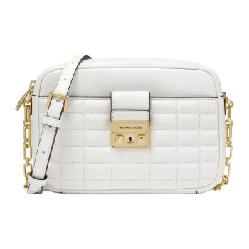MICHAEL KORS Sheepskin Shoulder Bag, Crossbody Bag Medium Size Women's White