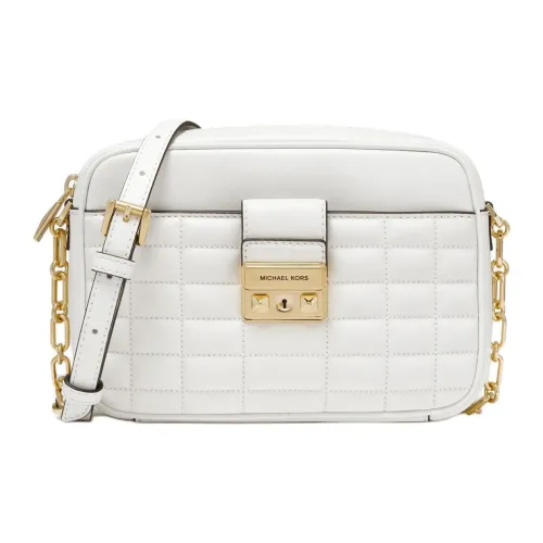 MICHAEL KORS Sheepskin Shoulder Bag, Crossbody Bag Medium Size Women's White