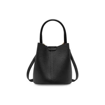 CARTELO Top Grain Cow Leather Shoulder Bag Crossbody Bag Handbags Regular Women's Black Cookie Milk Tea Beige Ecru