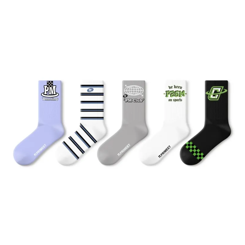 Primeet Mid Calf Socks Women's 5 Pack-13