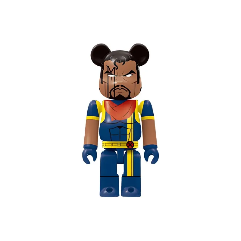 BE@RBRICK 100% Happy X Men X Men Gray Deadpool & Bishop Trendy Figures 7cm-2
