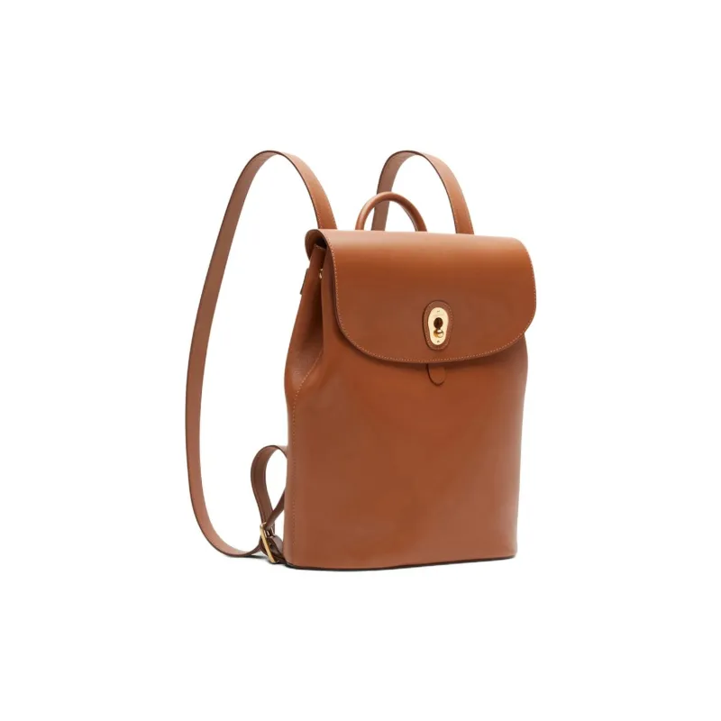 AU DEPART Calfskin Backpack Women's Brandy Brown-1