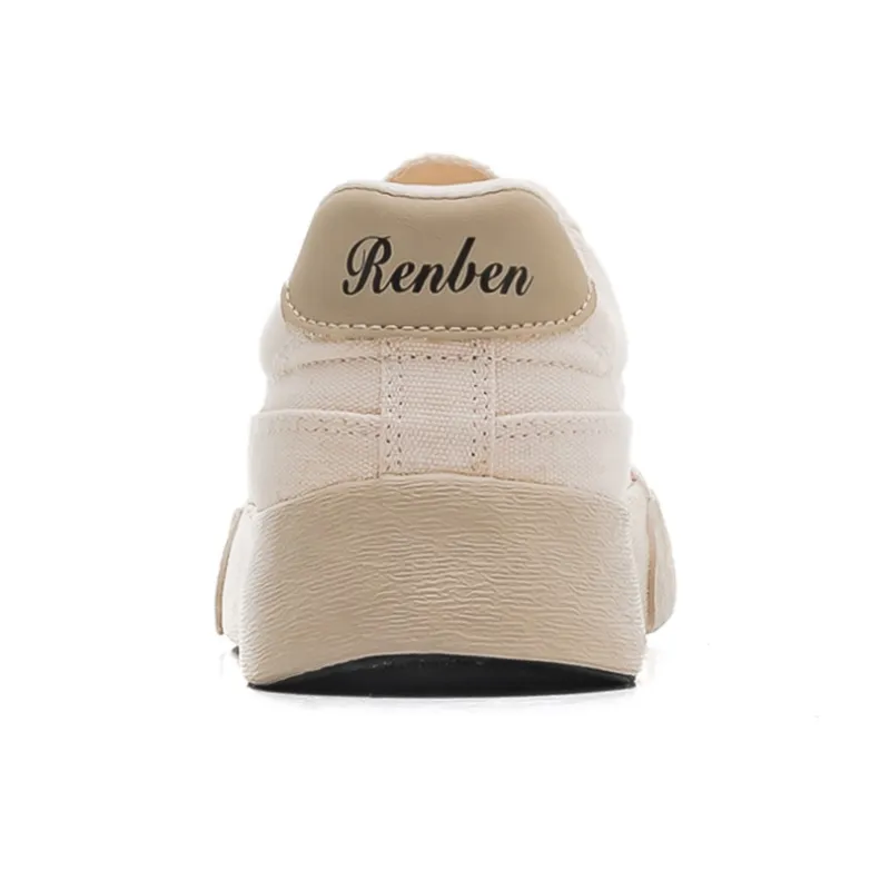 RENBEN Breathable Height Increasing Low-Top Canvas Shoes Women's-4