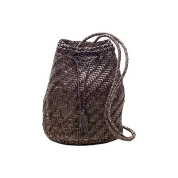 Dragon Diffusion Buffalo Calfskin Shoulder Bag, Crossbody Bag Regular Women's Gray