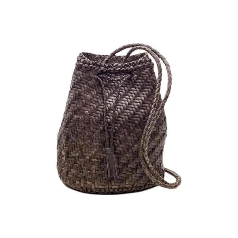 Dragon Diffusion Buffalo Calfskin Shoulder Bag, Crossbody Bag Regular Women's Gray-0