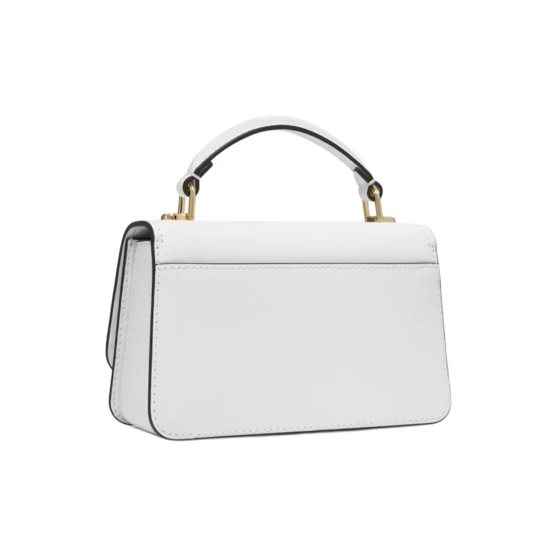 MICHAEL KORS Split Cow Leather Shoulder Bag, Crossbody Bag Small Size Women's White-1