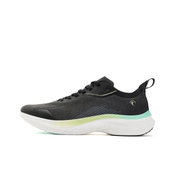 QIAODAN Light Speed 4.0PLUS Cushioned Slip Resistant Lightweight Low Top Running Shoes Men's Black Green