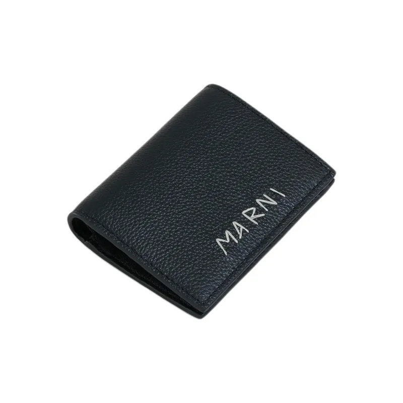 MARNI Logo Embroidered Bi-Fold Wallet-2