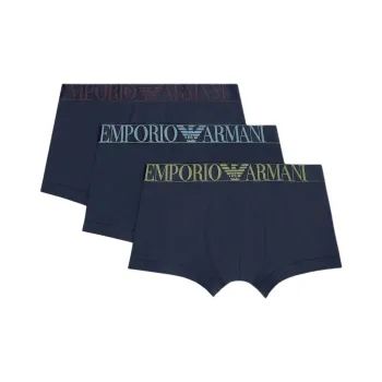 EMPORIO ARMANI Three pack Of Asv Shiny Logoband Organic cotton Boxer Briefs