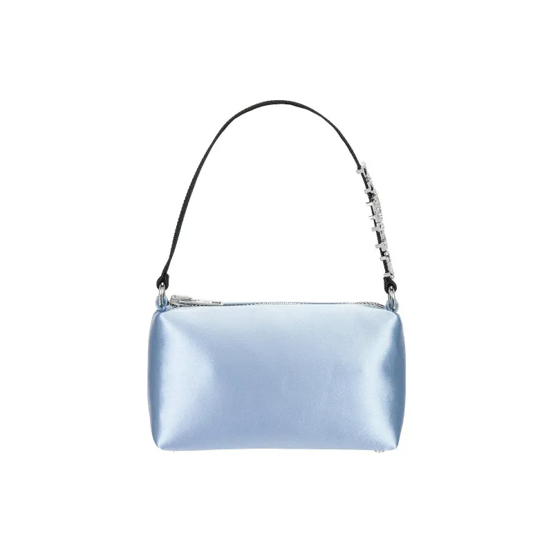 Alexander Wang Heiress Satin One Shoulder Handbags Medium Size Women's Blue-0
