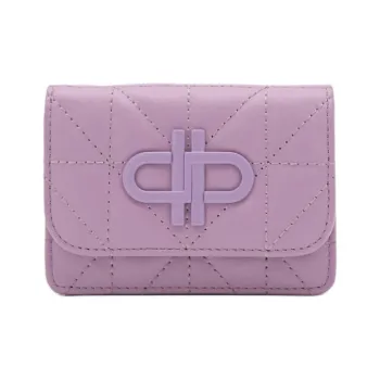 PEDRO Calfskin Card Holder Wallet Crossbody Bag Extra Small Women's Purple