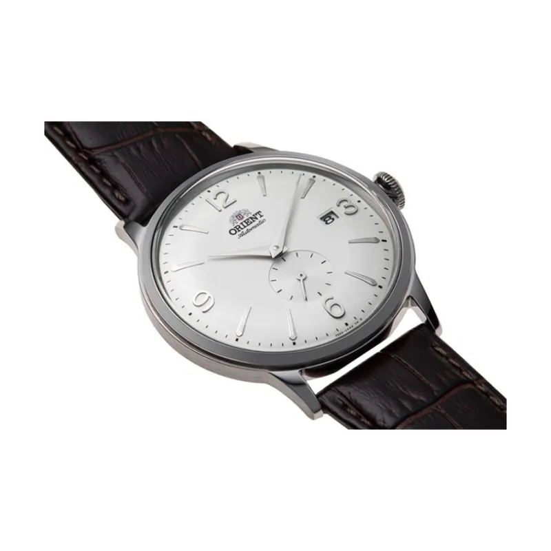 ORIENT Automatic/Manual Mechanical Movement Leather Strap Watch 40.5mm Men's Watches White Dial-2