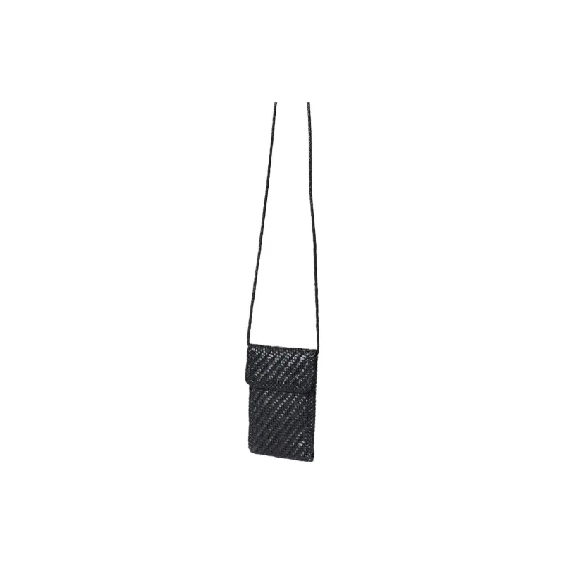 Dragon Diffusion Calfskin Cell Phone Pouch Crossbody Bags Women's Black-1