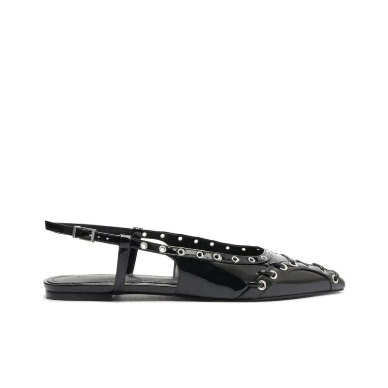 Schutz Ruth Casual Single Shoes Women's Black-1